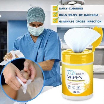 

1/2/5/10pcs 2020 New Professional Wet Wipes 80 Sheets/pcs Portable Wet Wipes for Home Office Travel Portable @M23