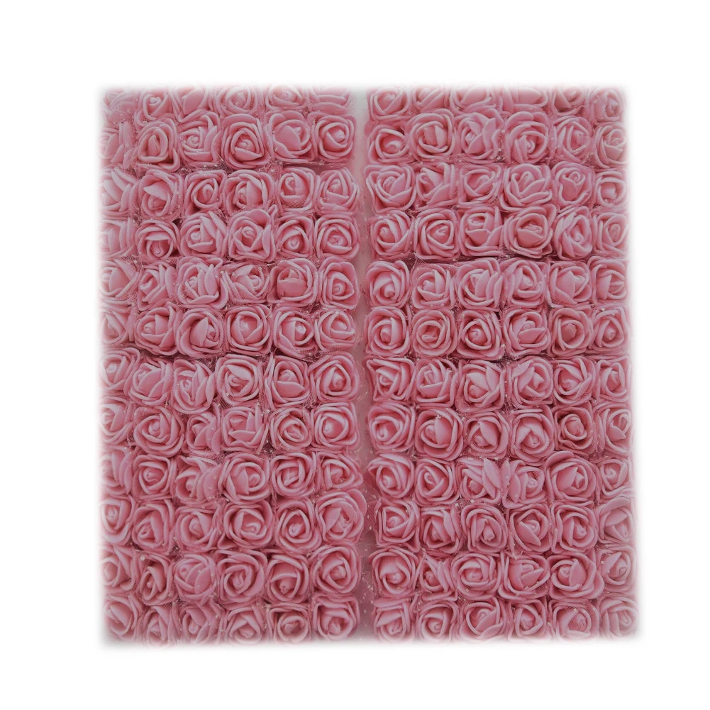 144 шт./пакет ПЭ мини пена Искусственный цветок розы Букет искусственная Роза свадебное украшение цветок рождественские новогодние подарки - Цвет: C
