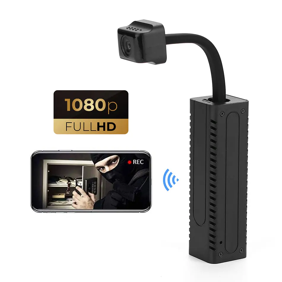 Hd Mini Wifi Camera P2p Remote Control Camcorder Micro Surveillance Ip