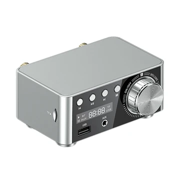 

HFES 50W X2 Mini Class D Stereo Bluetooth 5.0 Amplifier TPA3116 USB Input TF 3.5mm Hifi o Home AMP for Mobile/Computer/Lapto