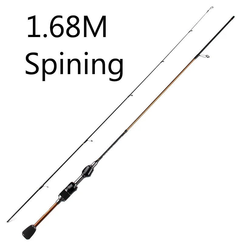 Темно-серый Skmially Гибкая ul спиннинговая Удочка 1.68m1.8m 1-5 г вес приманки ультра светильник спиннинговые удочки ультра светильник литье спиннинговое удилище - Цвет: Темно-серый