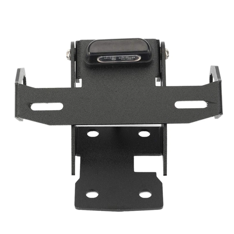Motorcycle License Plate Holder Rear Mudguard with Taillight for Kawasaki Z650 Ninja 650- Black