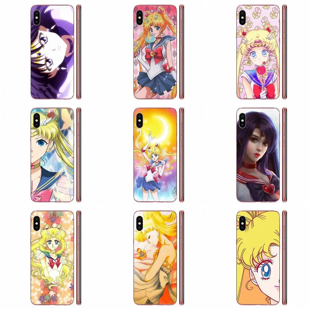 Мобильные чехлы для Galaxy J1 J2 J3 J330 J4 J5 J6 J7 J730 J8 2015 2016 2017 2018 mini Pro Sailormoon мультфильм аниме