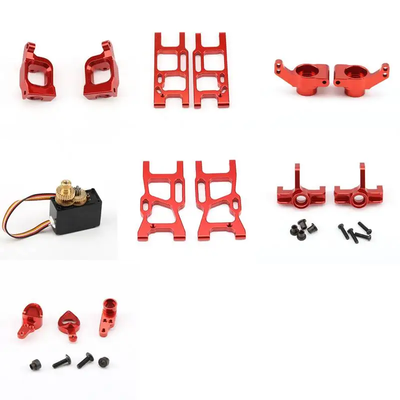 WLtoys 144001 металлический сервопривод Передняя Задняя подвеска C Блок 1/14 2 4G RC багги
