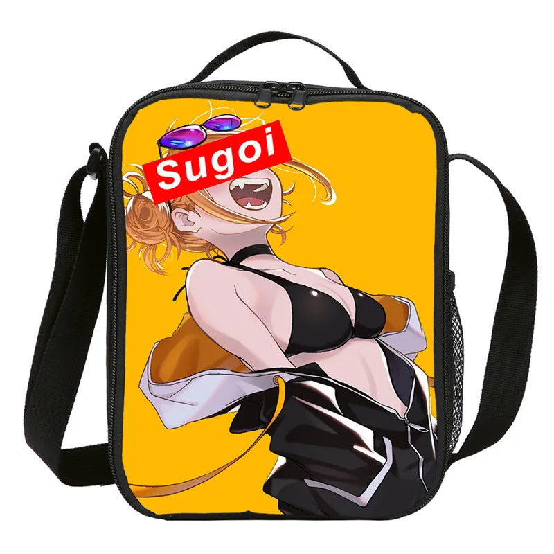 Малый мешок обеда для детей мальчиков девочек Забавные Sugoi Senpai аниме Waifu письмо 3D печать льда мешок изолированный тепловой Пикник Ланчбокс - Цвет: DODIB4076710-S1113