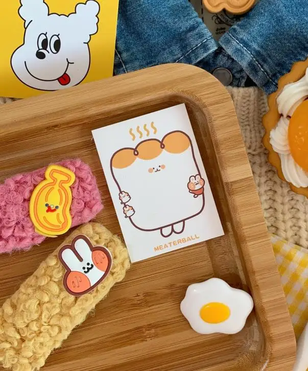 1 шт. Kawaii Кролик Медведь Хлеб бумажные блокноты N Times Липкие заметки блокнот корейский Канцелярские товары школьные офисные принадлежности - Цвет: 4