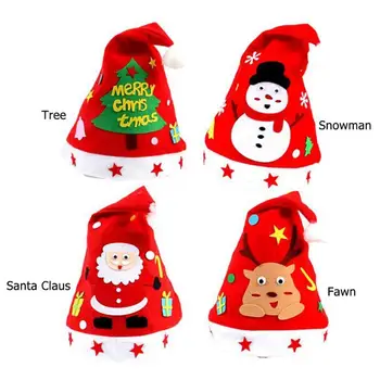 

Santa Hat Skillful Manufacture Superior Quality Winter Warm Children Kids Christmas Soft Plush Santa Claus Decor Cap