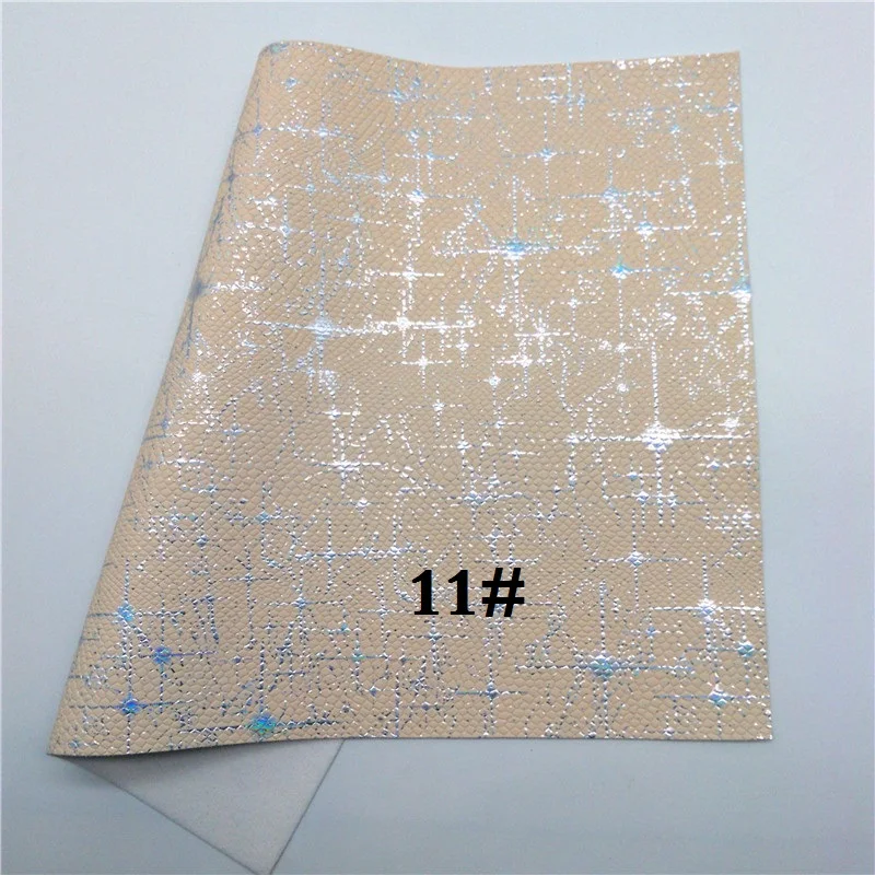 Glitterwishcome 21X29 см A4 Размер Переливающаяся искусственная кожа ткань, синтетическая кожа листы, виниловая ткань для бантов, GM463A - Цвет: 11
