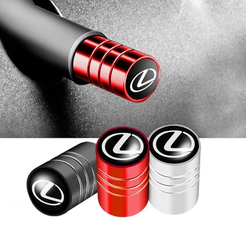 

4 Pcs Car Wheel Tire Valve Waterproof Caps Car Styling For Lexus Ct200h ES Fsport GS GX IS LS LX NX RX UX Accessories
