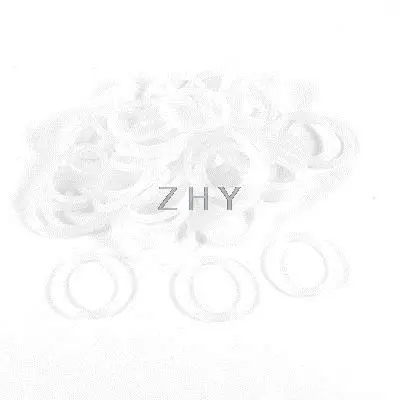 

50 Pcs 30mm x 3mm Rubber Sealing Washers Oil Filter O Rings Clear White