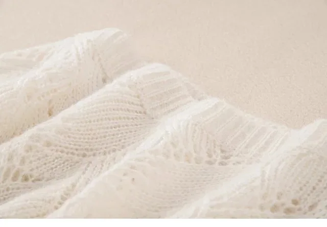 Новогодний Женский пуловер, свитера для женщин, Дамский однотонный белый вязаный свитер с длинным рукавом, вязаный теплый мохеровый свитер