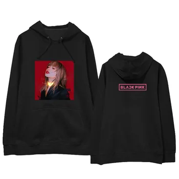 

KPOP Blackpink streetwear new loose Hoodies Women K-pop Black Pink Hooded Sweatshirts Female Spring Autumn new Harajuku Clothes