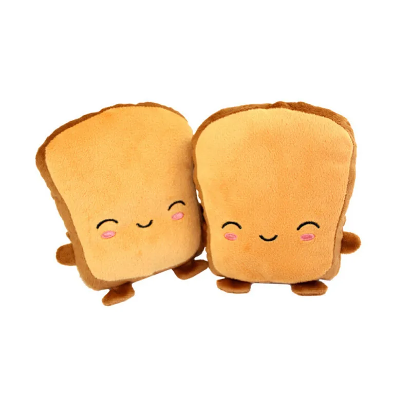 

Creative Cute Cartoon Bread Design Full Finger Gloves Practical Winter USB-powered Electric Hand Thermal Gloves Sports Gloves