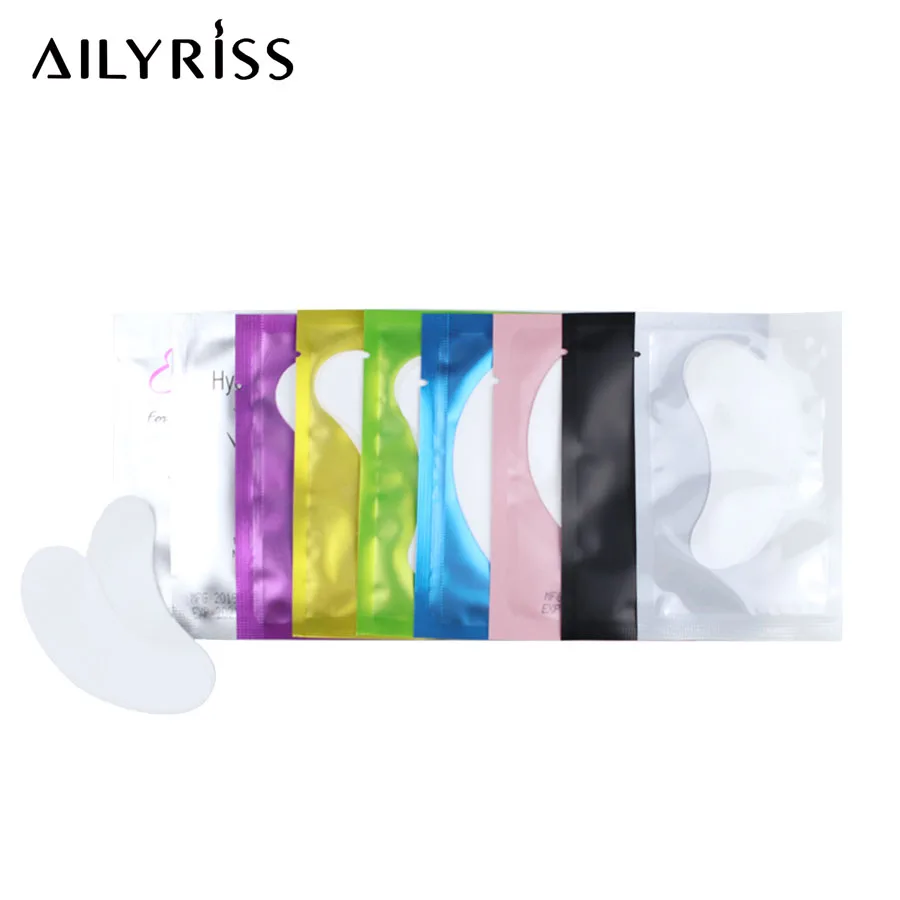 

500 Pairs Eye Pads for Grafting 100% Natural Hydrogel Patches Eyelash Extension Professional Makeup Tools AILYRISS
