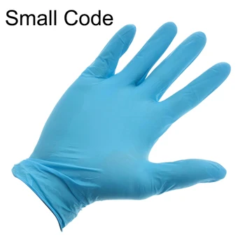 

50pcs Disposable Blue Nitrile Protective Exam Gloves Powder Free Without Vinyl Latex For Housework Industury Garden Cleaning