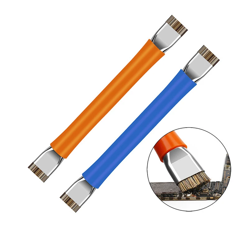 Anti Static Brush Double Head Insulation Hard Brush Clean Dust Repair Tool ESD Safe Kit For