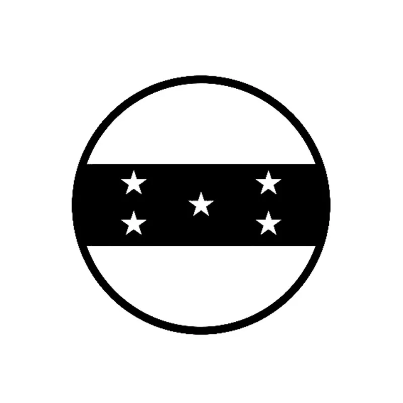 

Car-Stickers Round Honduran Flag Funny vinyl for Car Window Bumper Trunk Auto Motorcycle Uv Protection Car Decoration KK14*14cm