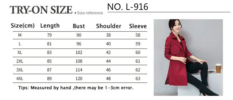 Windbreaker Female Spring Autumn Korean Thin Plus Size Double Breasted Ladies Khaki Dress Coat Long Trench Coat for Women 4xl