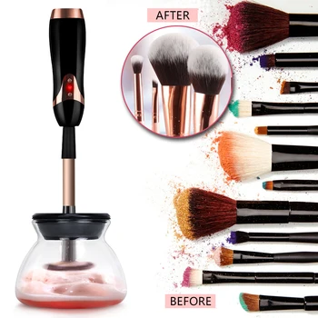 

USB Makeup Brush Cleaner & Dryer Set Automatic Make Up Brushes Cleaner Spinner Electric Rotating Makeup Brush Cleaning Machine