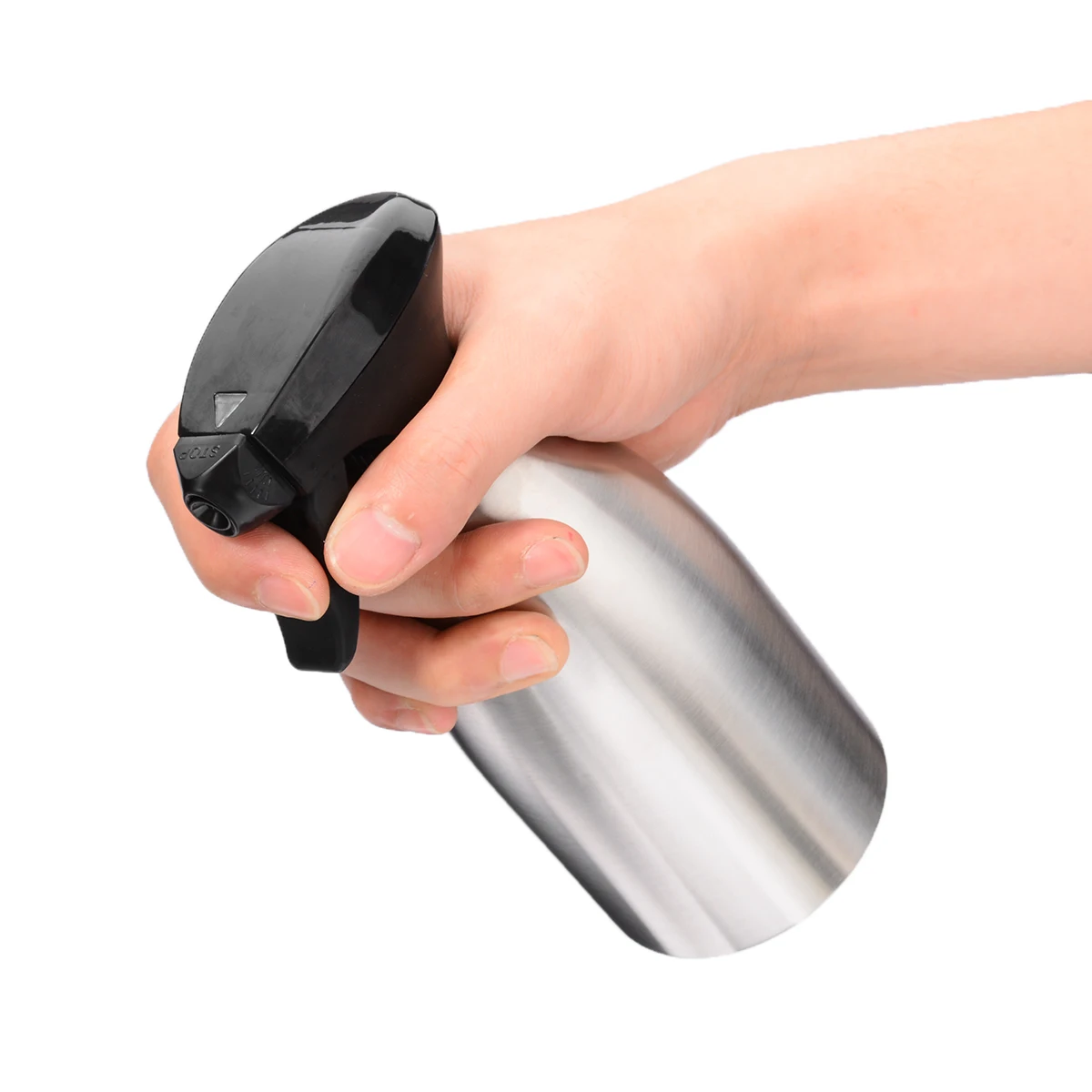 500ml Kitchen Outdoor Oil Spray Bottle Stainless Steel Olive Pump Sprayer BBQ Picnic Cooking Oil Sprayer Press Type Leak Proof