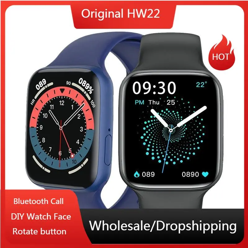 Original HW22 Smartwatch Series 6e 1.75 inch HD Screen Bluetooth Call DIY Watch Face Smart Watch Fitness Clock For Androis iOS
