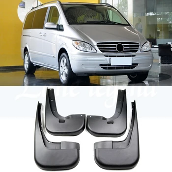 

4pcs car Mud Flaps Splash Guard Fender Mudguards universal FOR Mercedes Benz Viano Vito 2006 2007 2008 2009 2010 2011