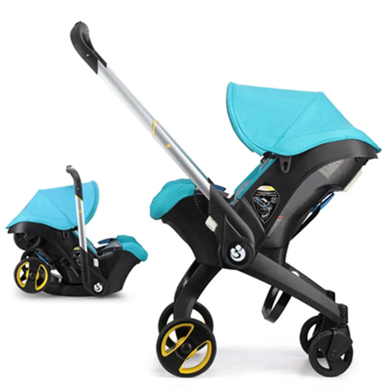 

Newborn basket type two-way stroller baby basket stroller three-in-one multi-function car baby safety seat