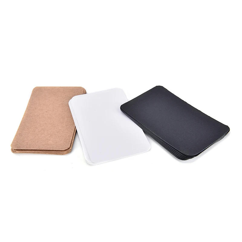 100X Blank Trading Business Wood Cards Label Tag Name Card 90 x 53mm DIY