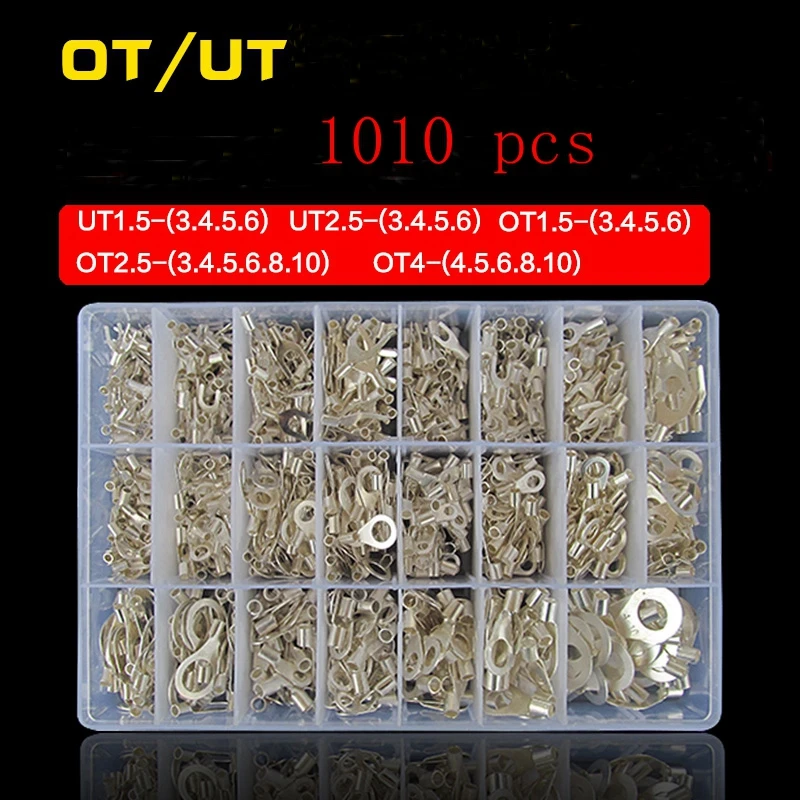 1010 шт. UT1.5 2,5 U cross Y OT1.5 2,5 4 O круглые наконечники холодной штамповки в сборе