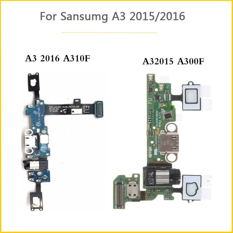 Зарядный микрофон с гибким кабелем для samsung A3 / usb зарядный порт Разъем для замены