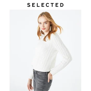 

SELECTED Winter Knitted Weaving Flowers Women Retro Commuter Sweater|419413510