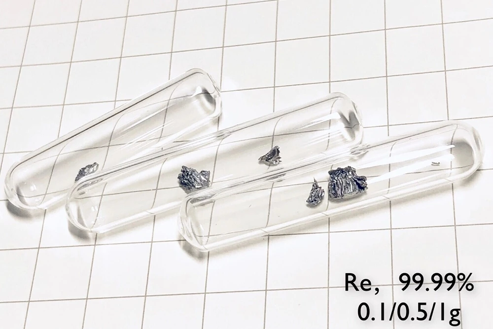 Rhenium Metal, Rhenium Crystal, Rhenium Target 0.1g/0.5g/1g / Re Element 75 Sample