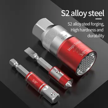

1 set High quality 9-21mm Socket Rotating Magic Sleeve Set Multifunctional Tool Set Grip With a storage box Car Accessories