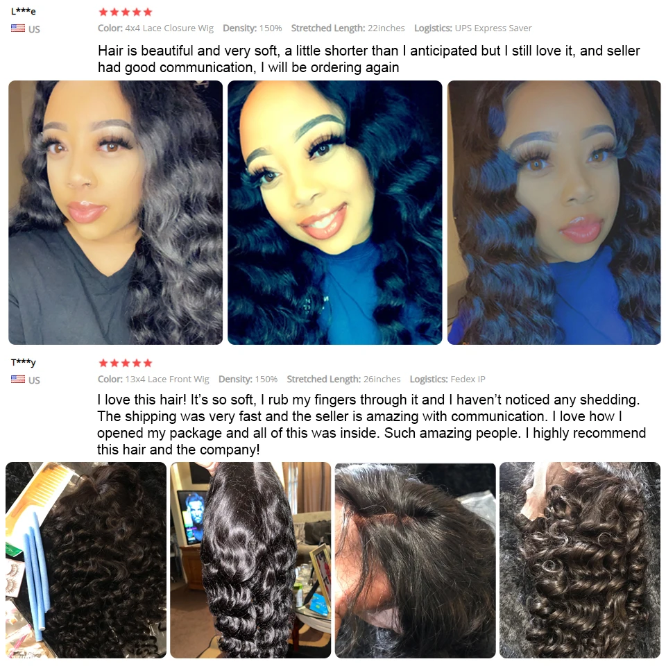 28 30 Inch Loose Wave 13x6 HD Lace Frontal Wig 5x5 Closure Wig For Women Human Hair Pre plucked