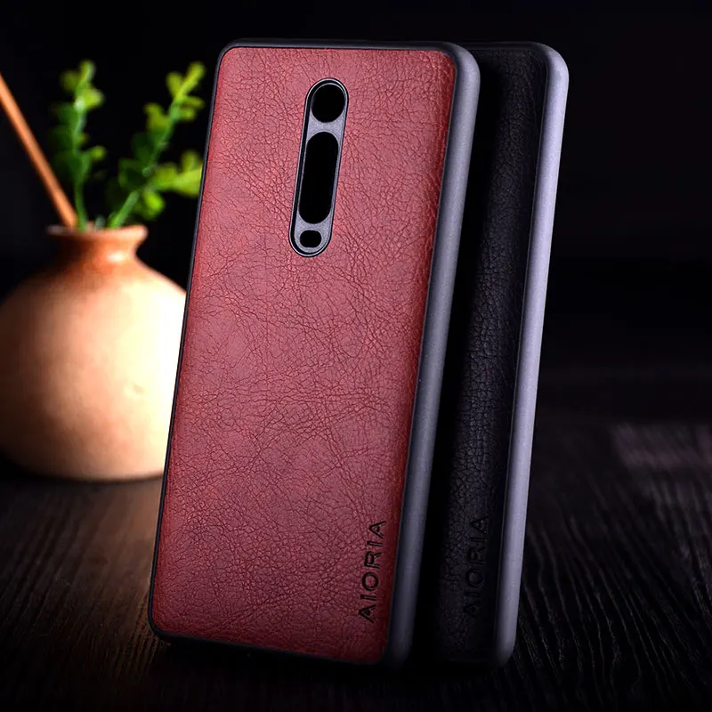 Чехол для Xiaomi Mi 9t redmi k20 pro mi9t роскошный винтажный кожаный чехол с текстурой личи из