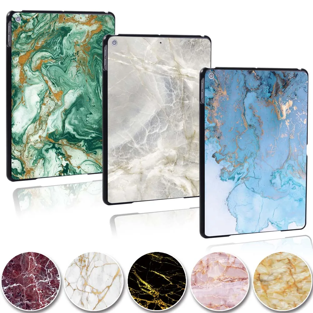 KK & LL для Apple iPad 2019 7th Gen 10 2 дюймов A2200 A2123 планшетный ПК Пластиковый мраморный узор