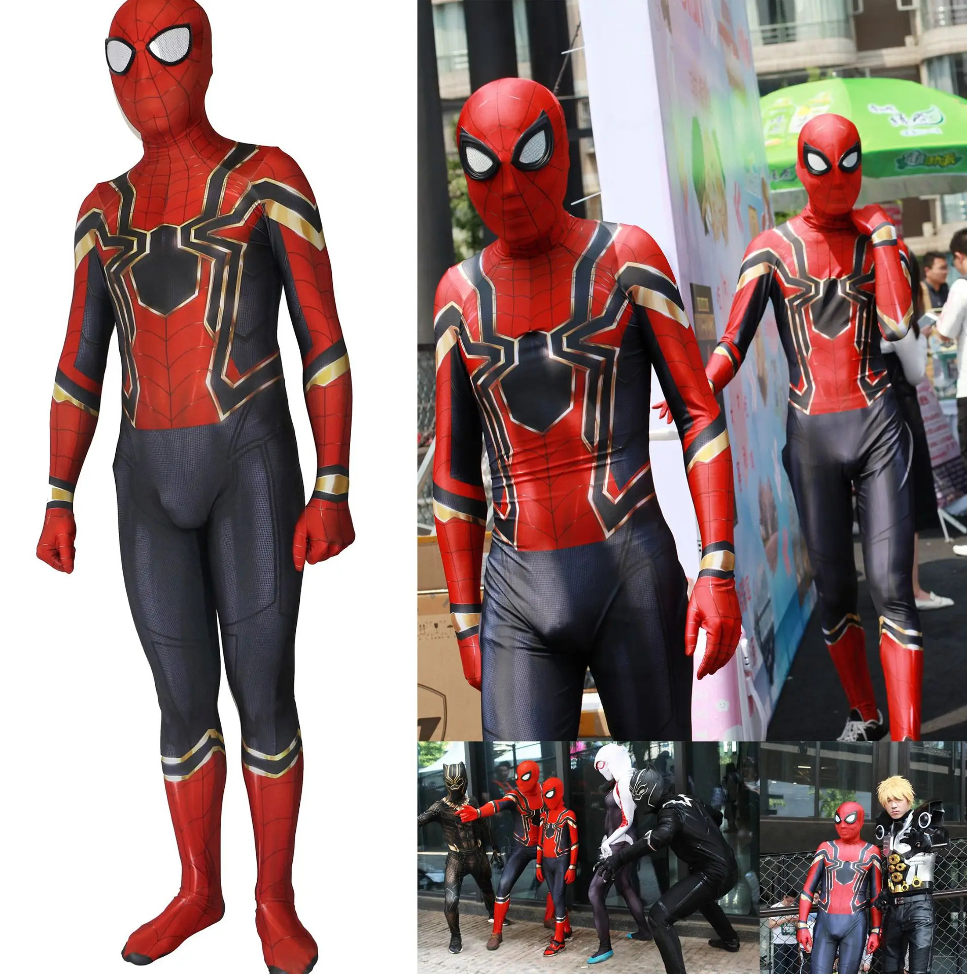 Новинка, костюм Человека-паука, 2 стиля, 3D принт, для взрослых и детей, лайкра, спандекс, Spider-man, костюм для Хэллоуина, маскарадный костюм