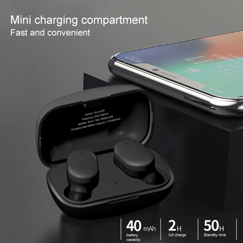 Новинка TWS HiFi Качество звука Bluetooth наушники мини Беспроводные наушники автоматическое подключение Bluetooth гарнитура для всех смартфонов