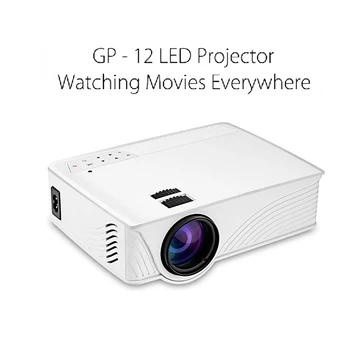

GP-12 LED Projector 800*480 Pixels 16:9 32-120 Inch 2000 Lumens LED Projector With Speaker Support 3D 1080P For Home Cinema