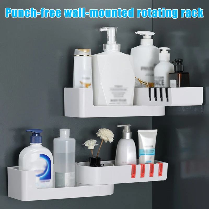 Shower Caddy Shelf Bath Rack Storage Holder Organizer Rotatable for Bathroom Corner J8 #3 | Обустройство дома