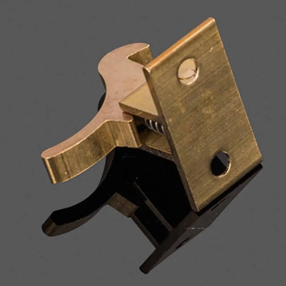 1 Set Latch Lock Compact Low Noise Flat Bottom Copper Bird Lock Buckle for Gate Door Window