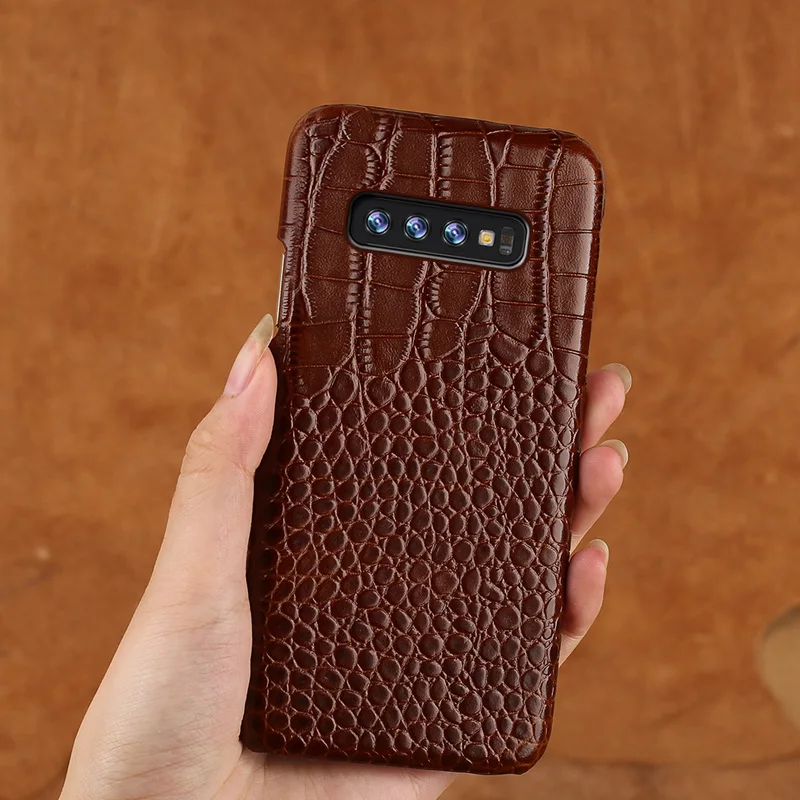 Подлинный кожаный чехол для мобильного телефона для samsung galaxy S10 S10E S7 S8 S9 плюс A50 A70 A10 A8 A7 Примечание 10 плюс 9 8 Роскошный чехол
