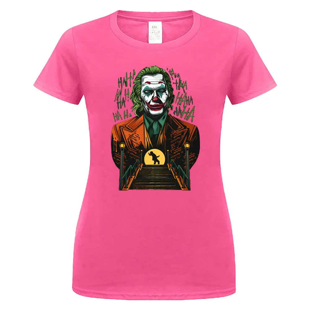 Reborn Clown Arthur Fleck Joaquin Phoenix Can You Call Me Joker черная футболка с фигуркой - Цвет: women pink