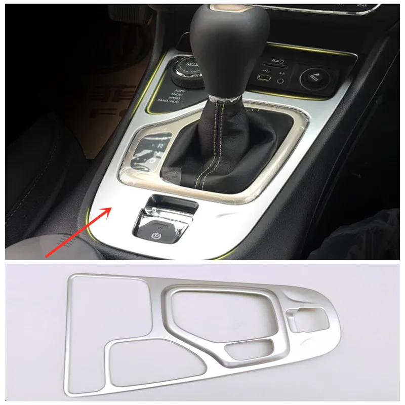 ABS хром для Jeep Cherokee KL Автомобильная рамка для рычага переключения передач панель накладка