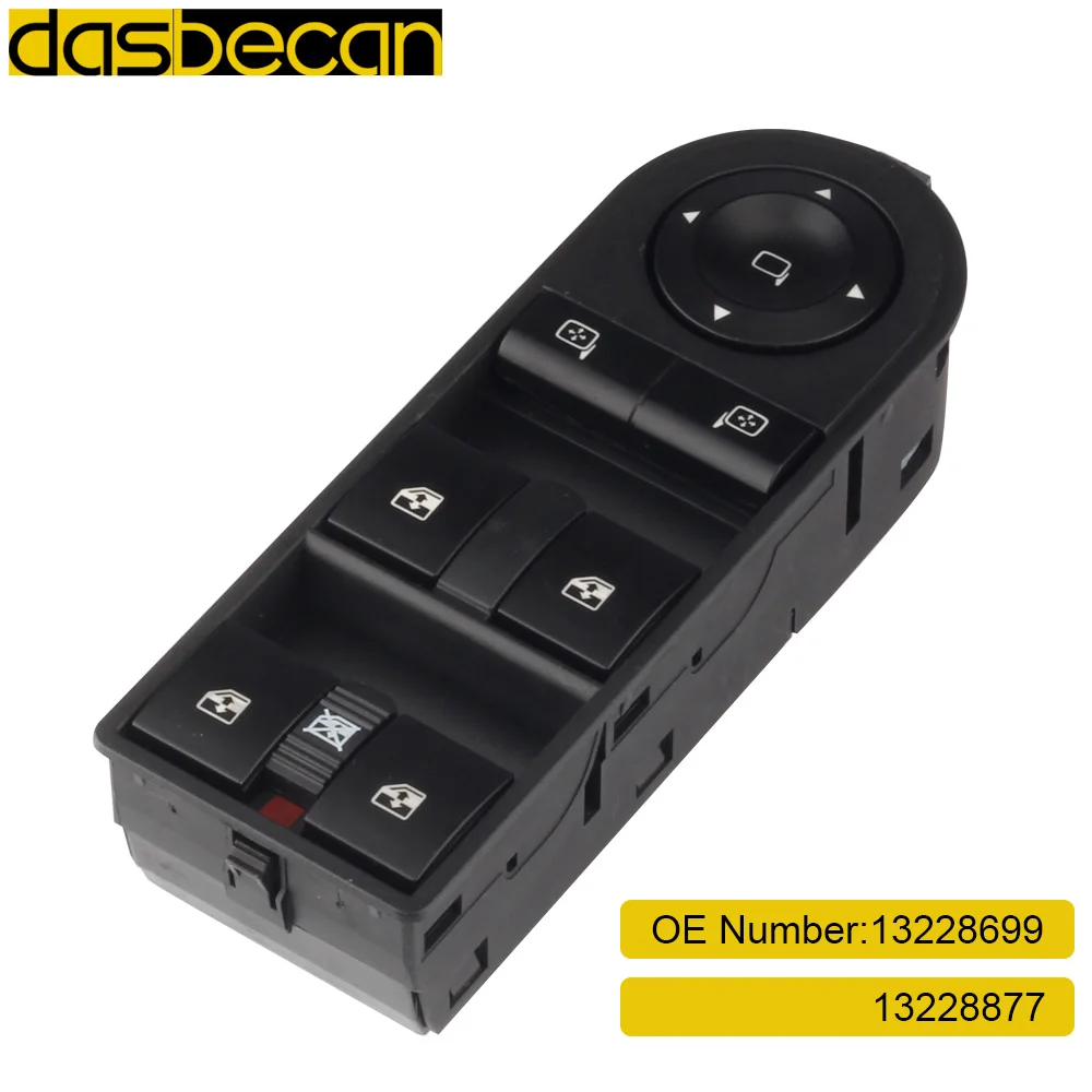 Dasbecan Автоматическая электрическая кнопка управления окном для Opel Astra H Vauxhall Zafira