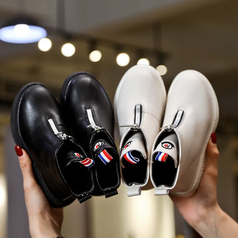 

Girls' Boots Spring And Autumn Single Boots 2019 New Style CHILDREN'S Martin Boots Versatile Waterproof BOY'S Shoes Short Boots