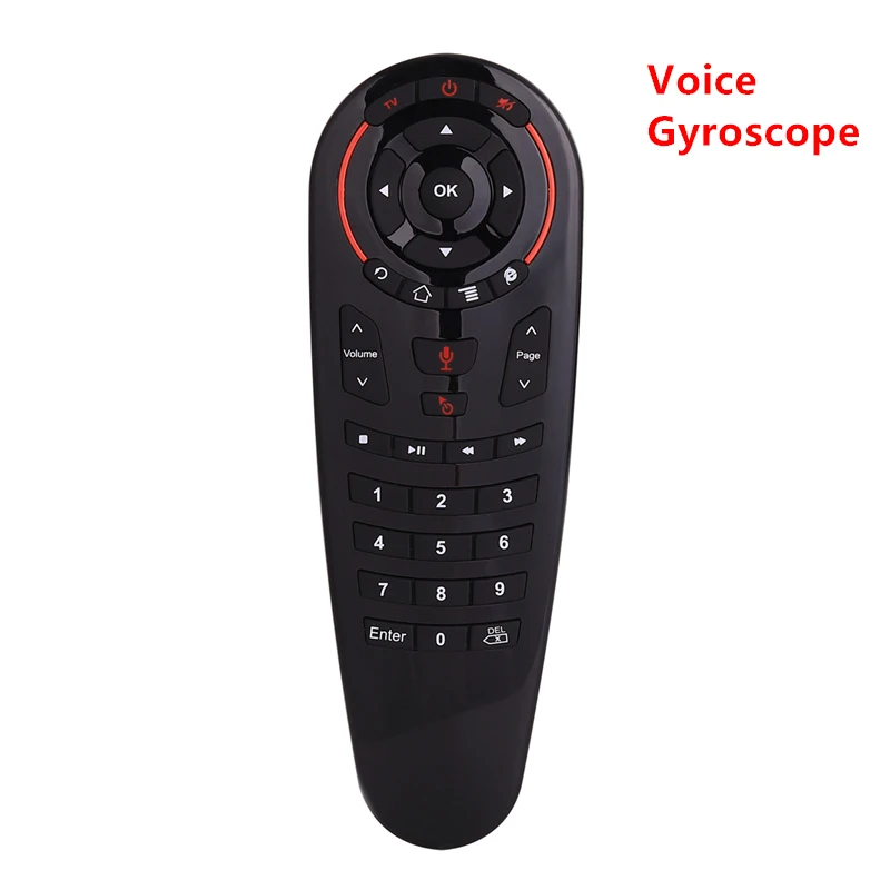 G30 голосовой пульт дистанционного управления 2,4G беспроводной Воздушный мышь микрофон гироскоп 33 клавиши ИК обучения для Android Tv Box x96 pk G20 G10 S - Цвет: Voice And Gyroscope