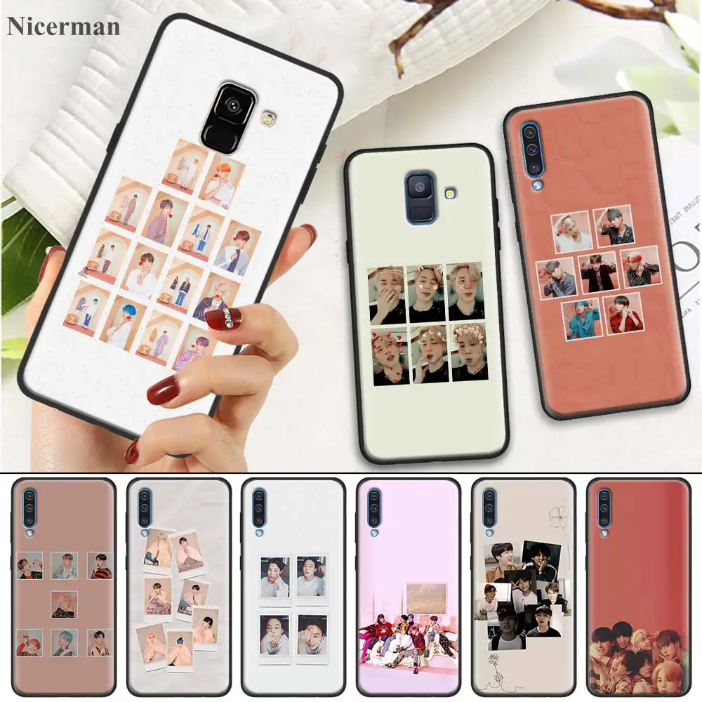 

Silicone Case Cover for Samsung Galaxy A10 A20 A30 A40 A50 A60 A70 A80 A10E A20E A6 A7 A8 Plus 2018 Jungkook Kpop Phone Shell