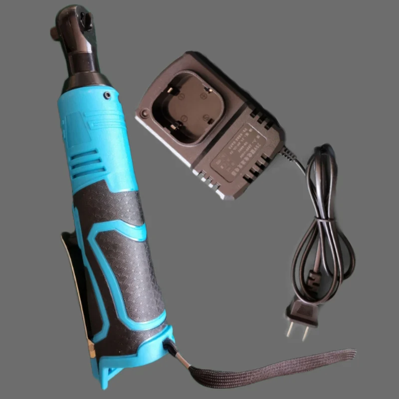 

1pcs Wrench+1pcs Charger 230RPM No-load Speed 60N.m 3/8inch Right Angle Cordless Electric Ratchet Wrench With Charger