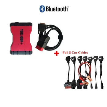 

2020 Red vd tcs pro plus with bluetooth /usb scanner for delphis VD DS150E C-D-P OBD2 cars trucks diagnostic tool+ 8pc car cable